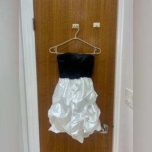 Elegant Black and White Kids Dress